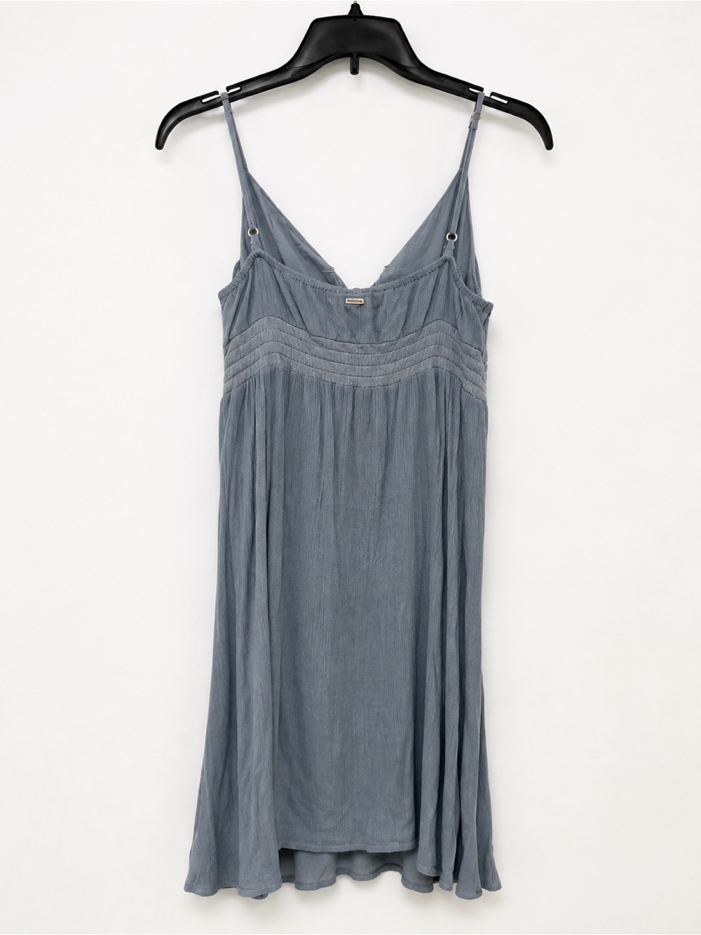 O'Neill Charcoal Gray V-Neck Midi Wrap Dress - Picture 2 of 2